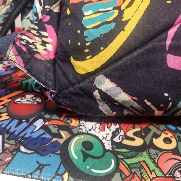 Colorful Quilted Backpack - Picture 8 of 9